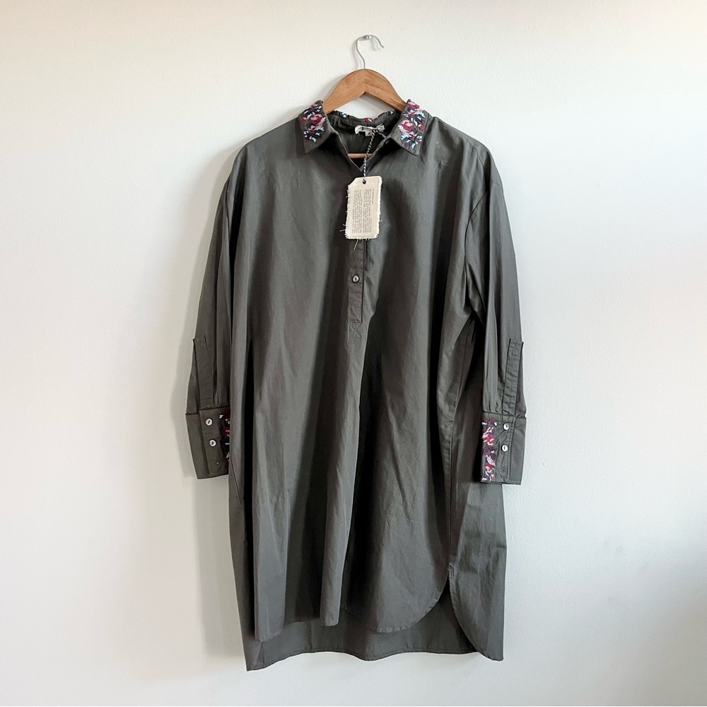 NWT Inouitoosh (Inoui editions) embroidered shirt dress